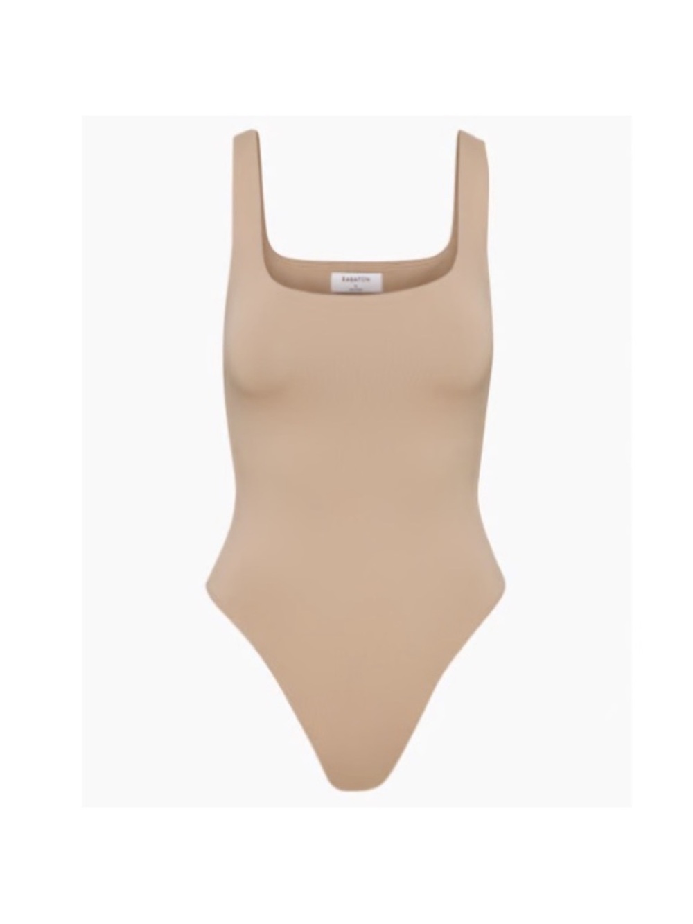 Aritzia Bavarian Square Neck Contour Bodysuit in Nude- Size S
